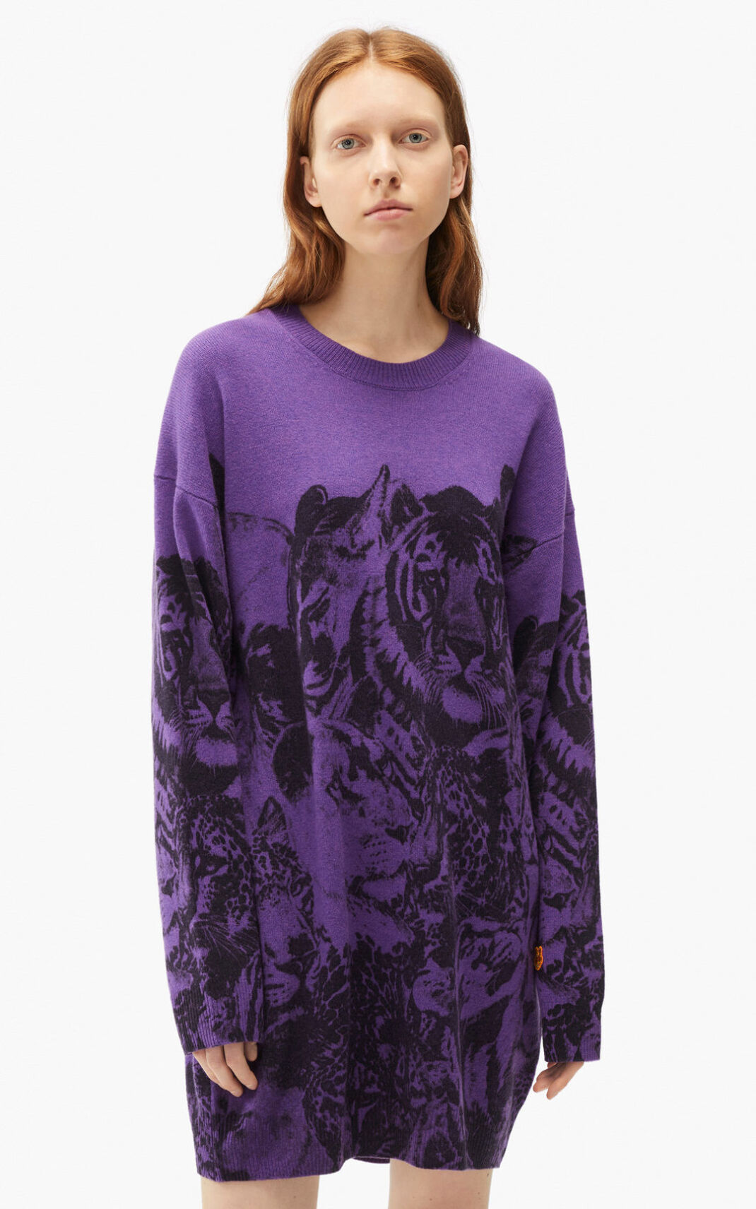 Kenzo Wildtigers wool jumper φορέματα γυναικεια μαυρα | GR339506